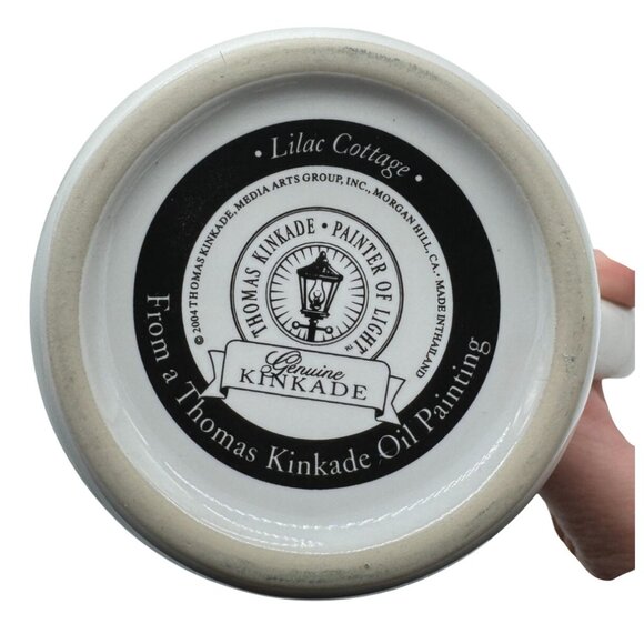 Thomas Kinkade Coffee Cup Mug w/ Box 'Lilac Cottage' 2004 - 9oz Ceramic 4"H - Picture 4 of 4